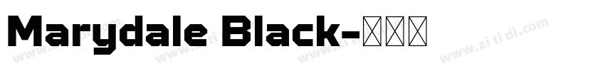Marydale Black字体转换